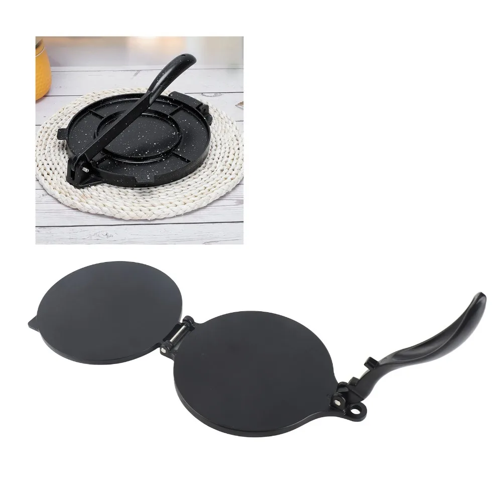 Aluminum Alloy Tortilla Press Black Labor Saving Dumpling Skin Press Multifunctional Easy to Operate Dough Press Dough Pressing