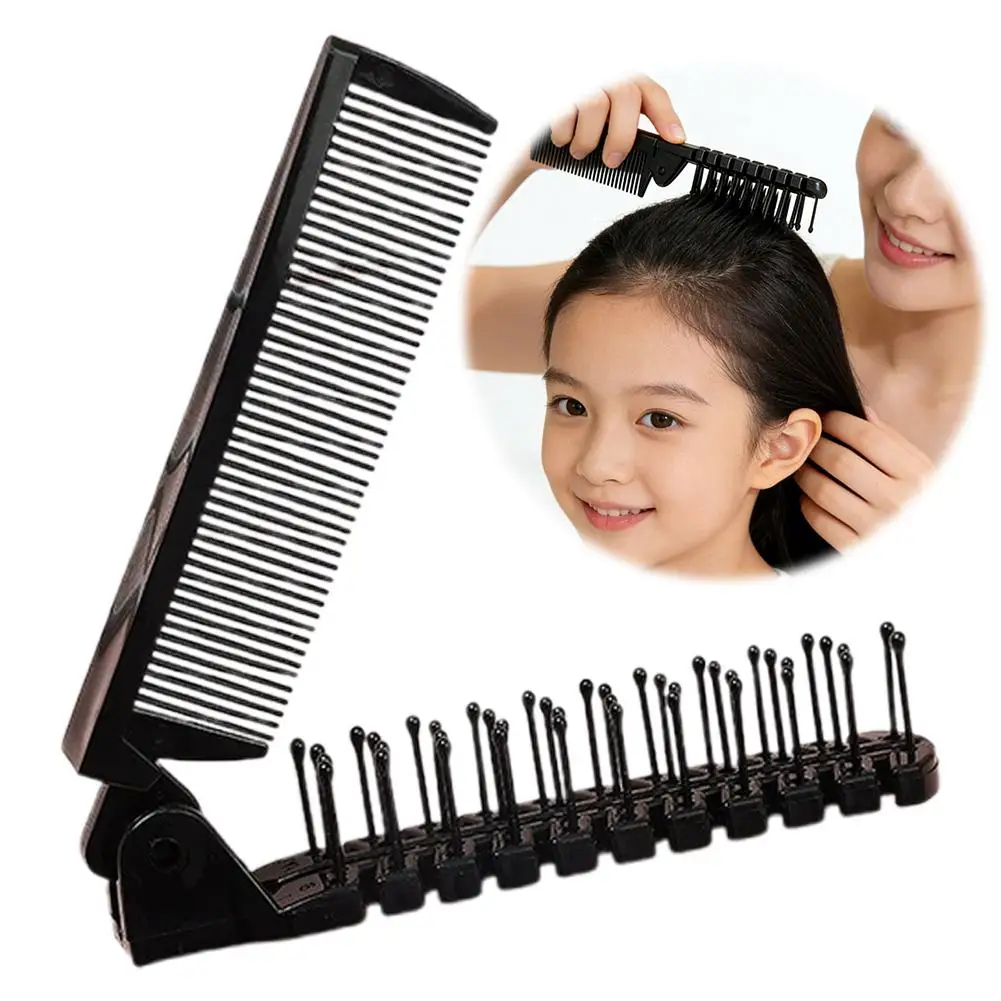 Portable Travel Folding Comb Brush Anti-static Styling Massage Comb Professional Hair Styling Tool Hairdressing Anti Static Comb