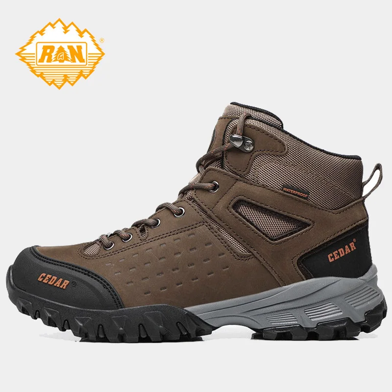 KOWM botas senderismo piel vaca – Trekking hombre - imagen 5
