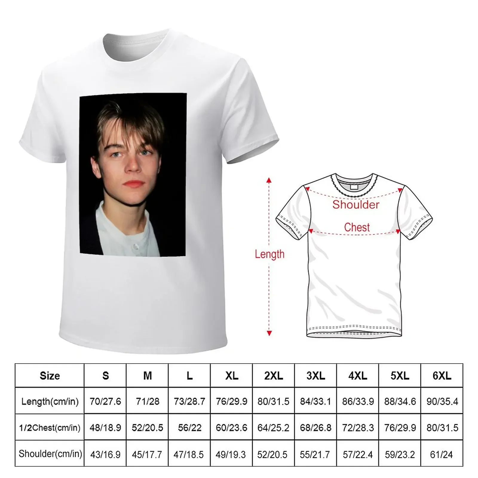 Leonardo Dicaprio T-Shirt aesthetic clothes vintage clothes anime tops T-shirts for men cotton