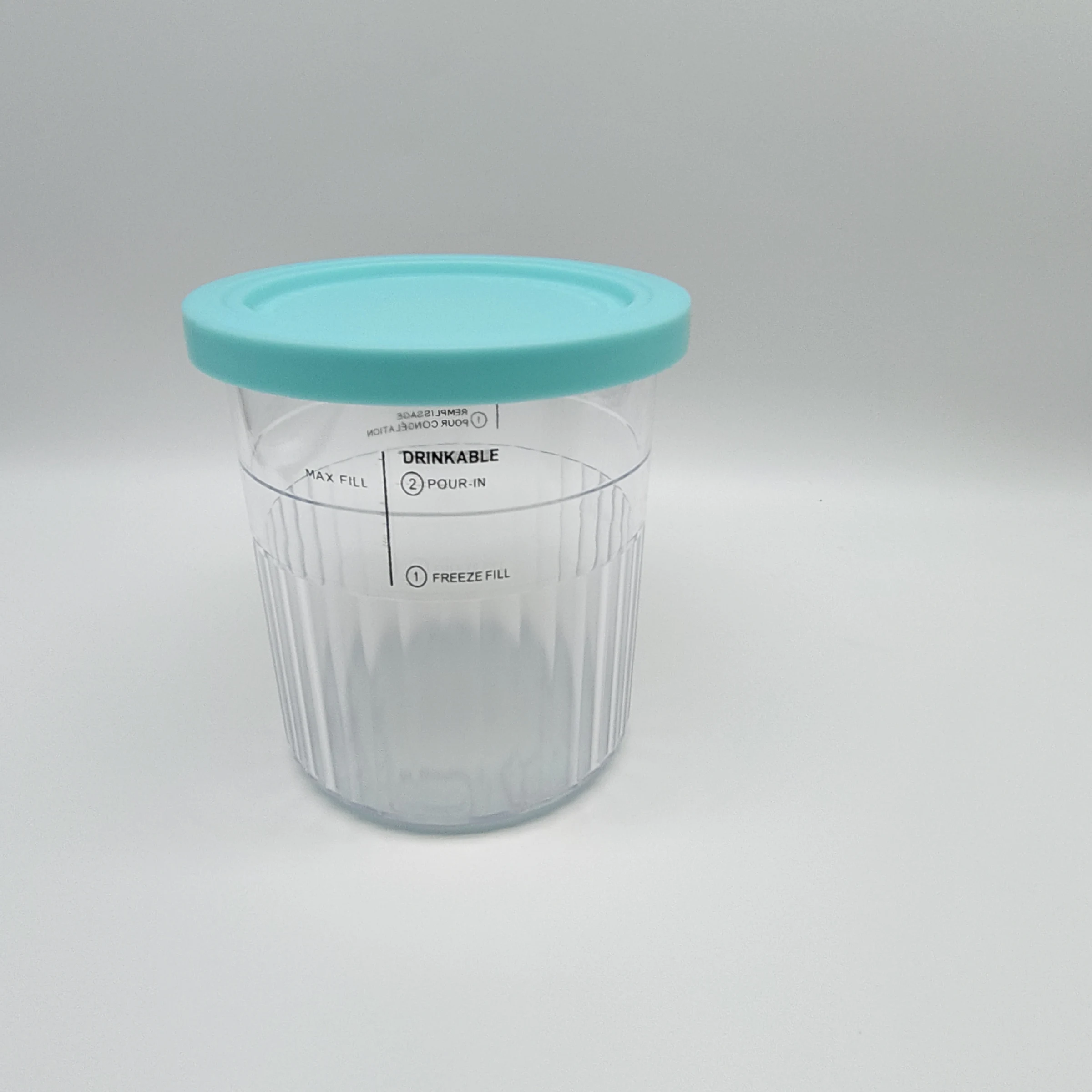 Ersatz-Deckel-Set für Ninja NC500 NC501 Creami Deluxe Eiscreme-Behälter Familienformat Gefrorene Joghurt-Aufbewahrungsbecher – Detail 4