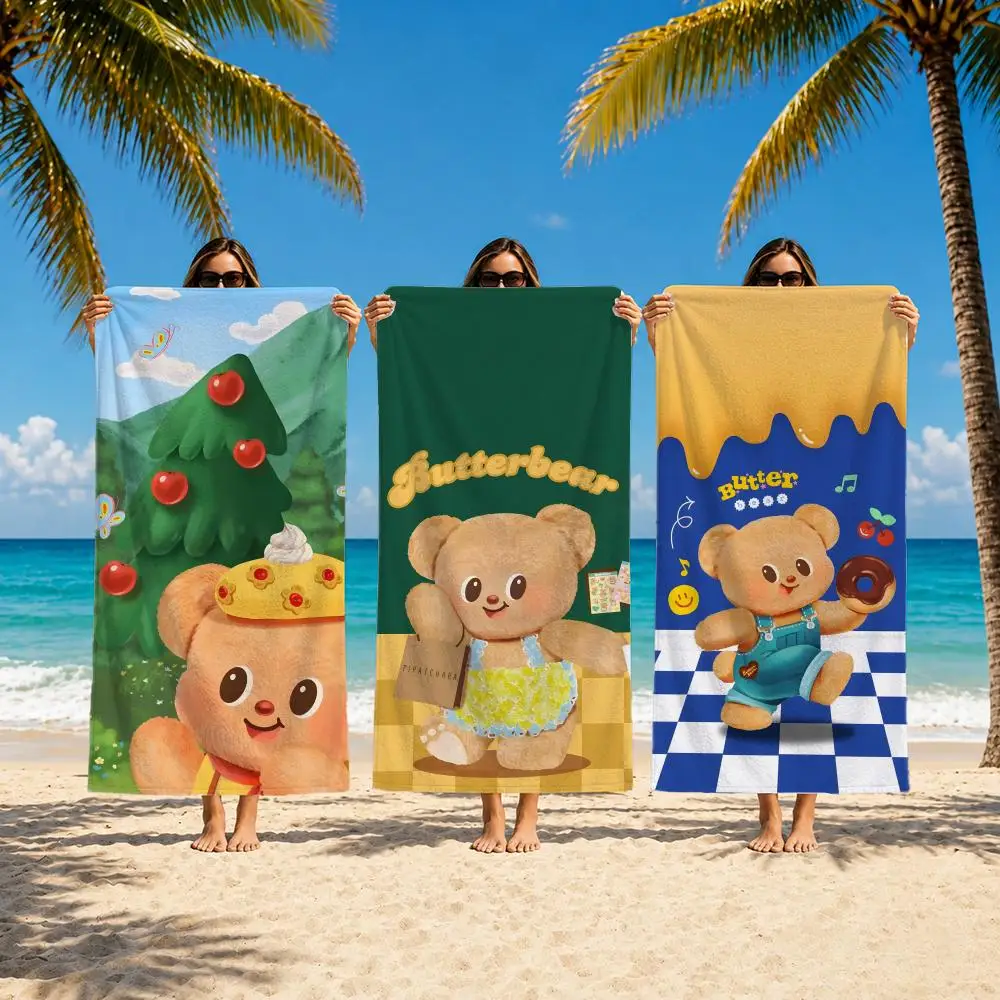 Character B-Butterbear Towel Towel Soft Pool Gift For Travel Gym Shower Camping Quick Dry Sports Large Beach Towels