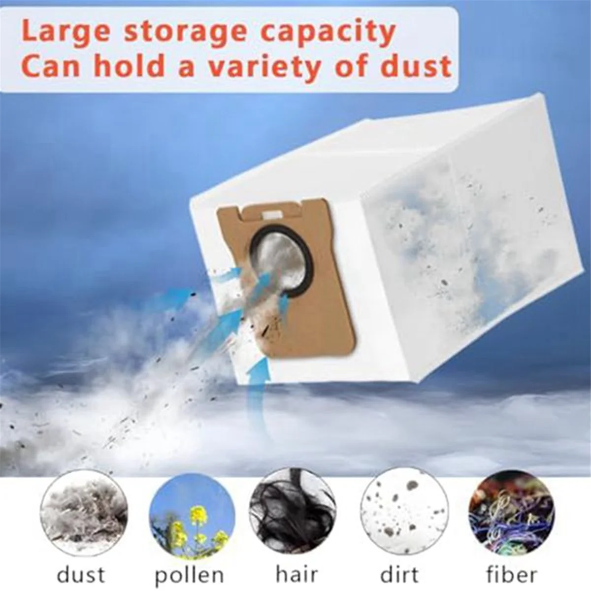 22pcs Dust Bag for L10s Ultra / S10 Pro / L20 Ultra Robot Vacuum Self-Emptying Base 3L Large Replacement Bag