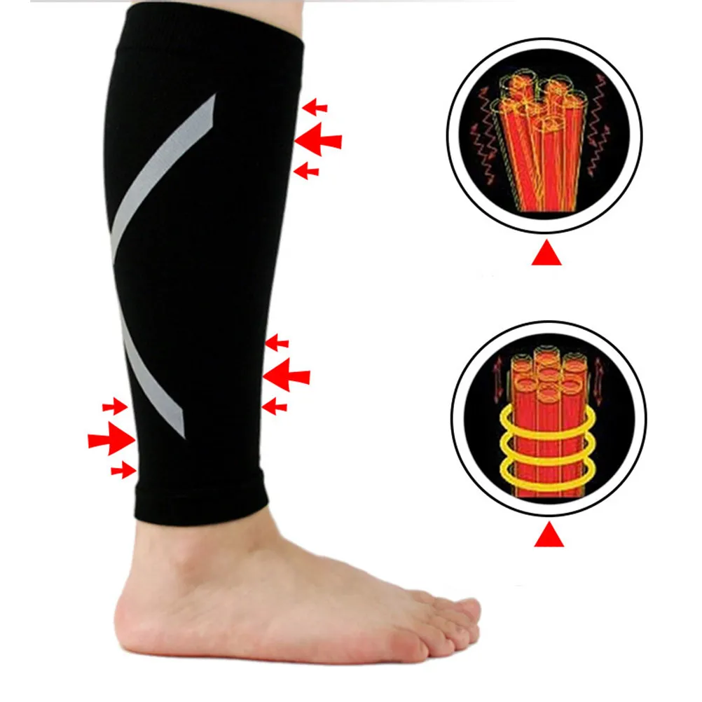 1Pair Calf Compression Sleeve Black Size S Calf Brace Compression Socks for Muscle Recovery Shin Splints Running Cycling
