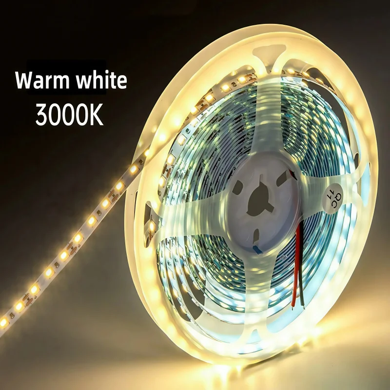 LED Strip Light 12V DC SMD 2835 120LEDs/M 5M High Brightness Home Lamp Strip 8mm PCB Cuttable LED Light Tape