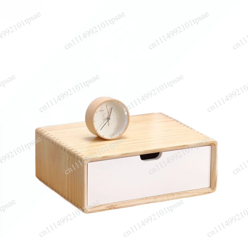 Solid Wood Desktop Storage Drawer Multi-layer Cabinet Office A4 Paper Box Nordic Style Functional Office Organizer Sleek Design