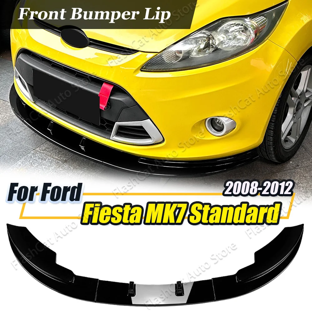 Parachoques delantero de coche, divisor inferior, alerón, difusor, protector, Kits de carrocería, cubierta para Ford Fiesta MK7 Standard 2008 2009 2010 2011 2012