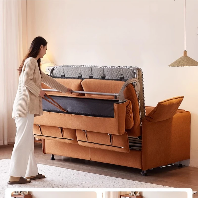 Italienisches Nordisches Kleines Sofa Modernes Schlafsofa Designer Klappbares Schlafzimmer-Sofa Wohnzimmer Konvertierbares Divano Möbel für Zuhause