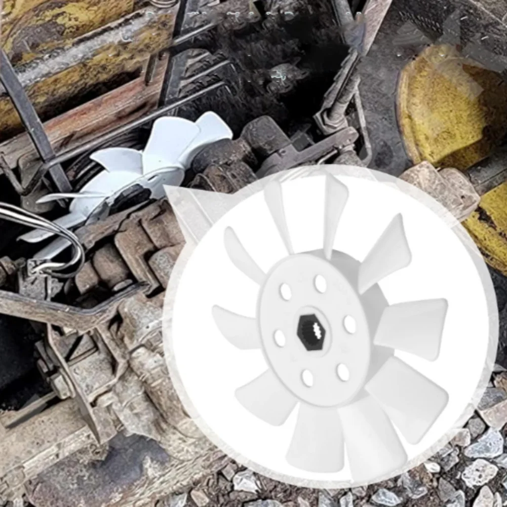 

For Lawn Maintenance White Lawn Tractor Fan Mower Replacement 10-blade Design Direct Replacement Quick Installation For L107