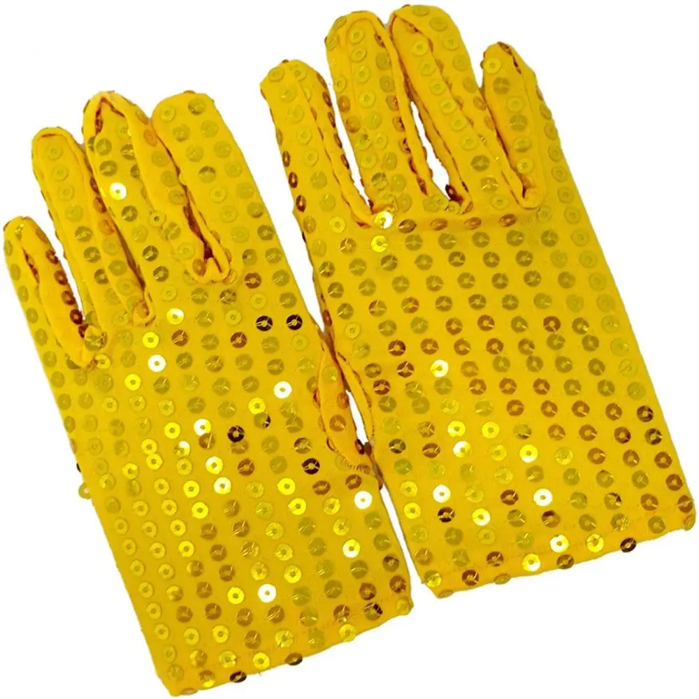 Punk Disco Costume Belly Iatin Dancing Shining Sequins Gloves Dancing Gloves Performance Mittens Club Handwear