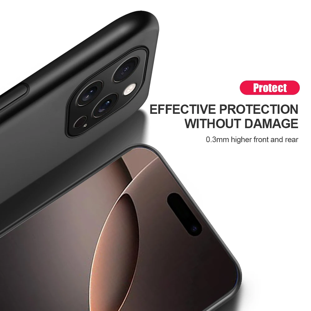 เคส iPhone16ProMax ฝาครอบโทรศัพท์แม่เหล็กสำหรับ iPhone 16 Pro Max Plus 16Pro 16PLUS กรอบเลนส์ปกป้อง fundas 6.9 "A3296 A3293