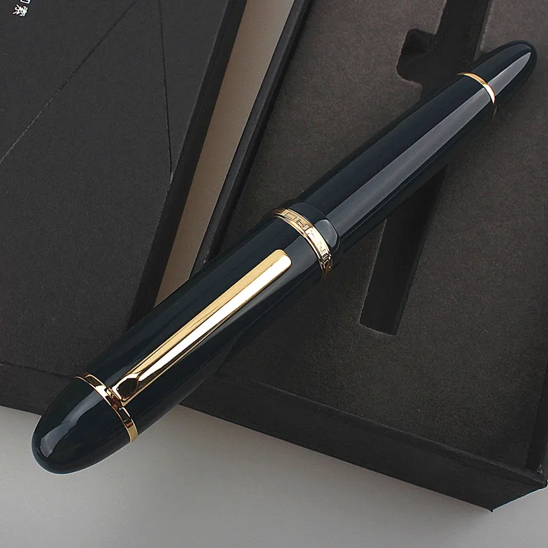 

Jinhao X159 Fine Nib Fountain Pen, Black Acrylic Big Size Writing Pen caneta