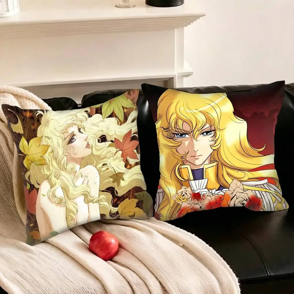 

R-Rose of V-Versailles Lady Pillowcase for Sofa Room Office Decor Printing Protector Cushion Cover Valentine gift Custom