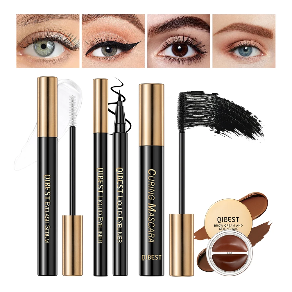 New Eyeliner Pen Waterproof Fast Dry Black Mascara Lengthening Lash Eyelash Growth Serum Enhancer Eye Brow Tint Eyes Makeup Sets