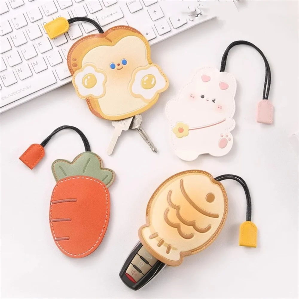 الكرتون الانسحاب مفتاح القضية المفاتيح بولي Leather الجلود مفتوحة الفم حقيبة مفاتيح عالمية متعددة الوظائف سيارة دراجة نارية مفتاح القضية اكسسوارات السيارات