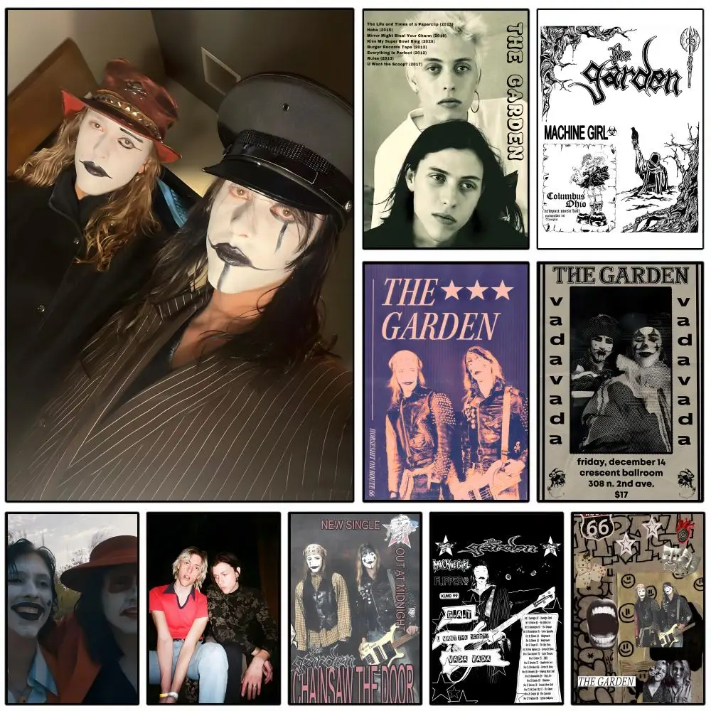 Post-Punk The Garden Band Poster HD Self-Adhesive Wall Decor Home Office Dorm Bedroom & More Ideal Gift Choice
