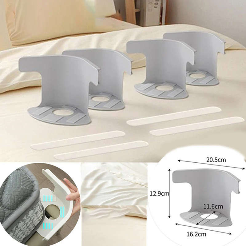 Universal Bedsheet Corner Tightener Clips Invisible Secure bed sheet holder With Heavy-Duty Mattress Straps Sheets Slot Locks