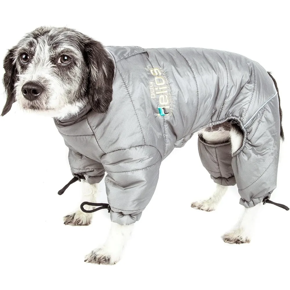 Dog Hoodies, Full-Body Bodied -Plush Adjustable and 3M Reflective Pet Dogs Jacket Coat, Dog Hoodies