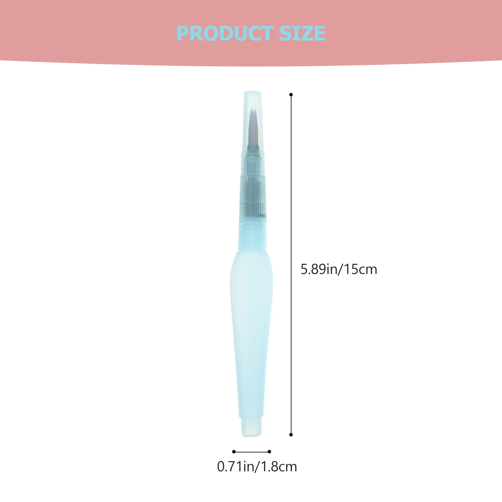 6 قطعة أقلام ملونة فرشاة ألوان مائية أقلام للرسم ملحق إعادة الملء الحبر التحكم في التدفق أداة الرسم لوازم الفن #3