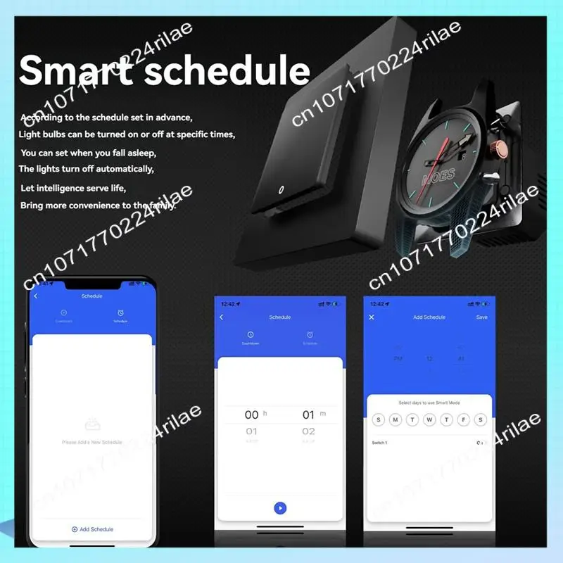 A17Z Tuya Wifi Smart Light Switch Dimmer Switch Smart Life APP Remote Control Work With Alexa Google B