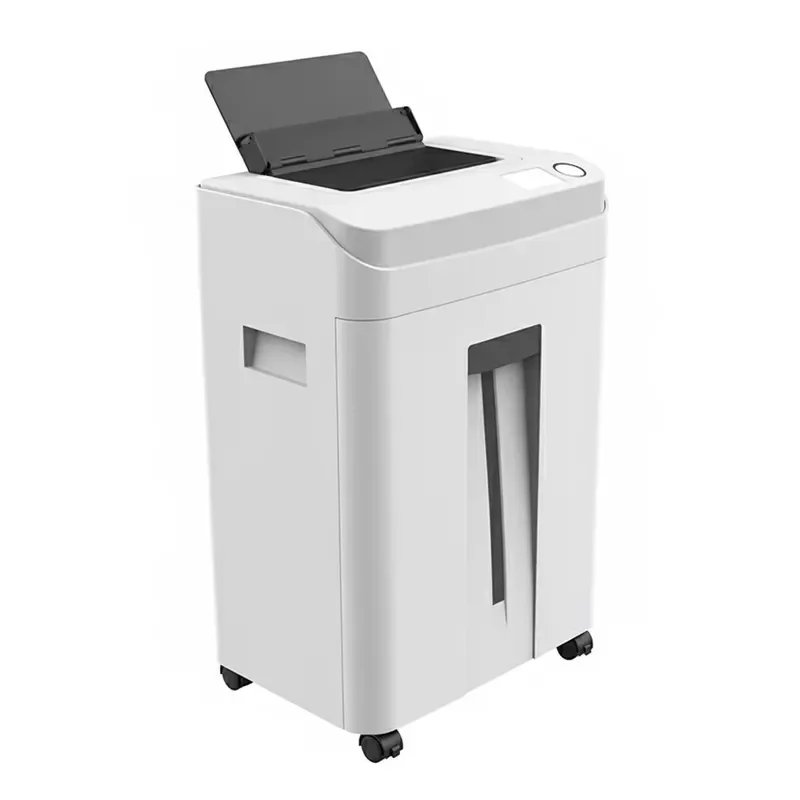 23L Commercial Electric Paper Shredder Heavy Duty 150 Sheet Auto Feed Low Noise Office Document Destroyer Continuous Run 45