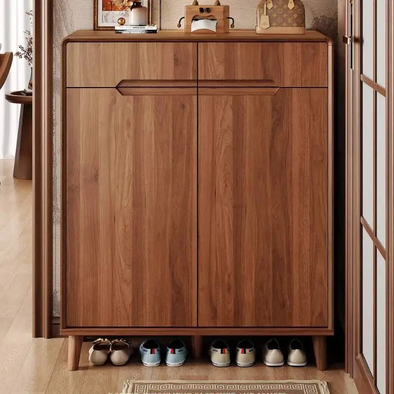 

Storage Organizer Shoe Cabinet Dustproof Adjustable Narrow Wooden Shoe Cabinet Space Saving Scarpiera Salvaspazii Furniture
