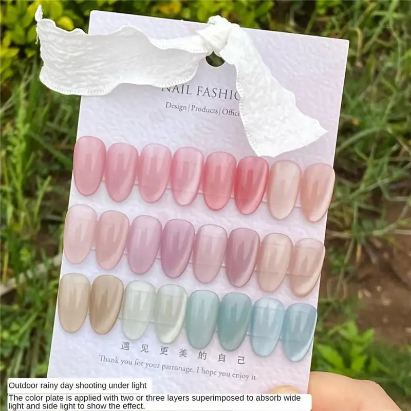 1/2/4PCS Translucent Nail Paint Vivid Pigment Quick Easy Application Mobray Nail Gel Smooth Elegant Long Lasting