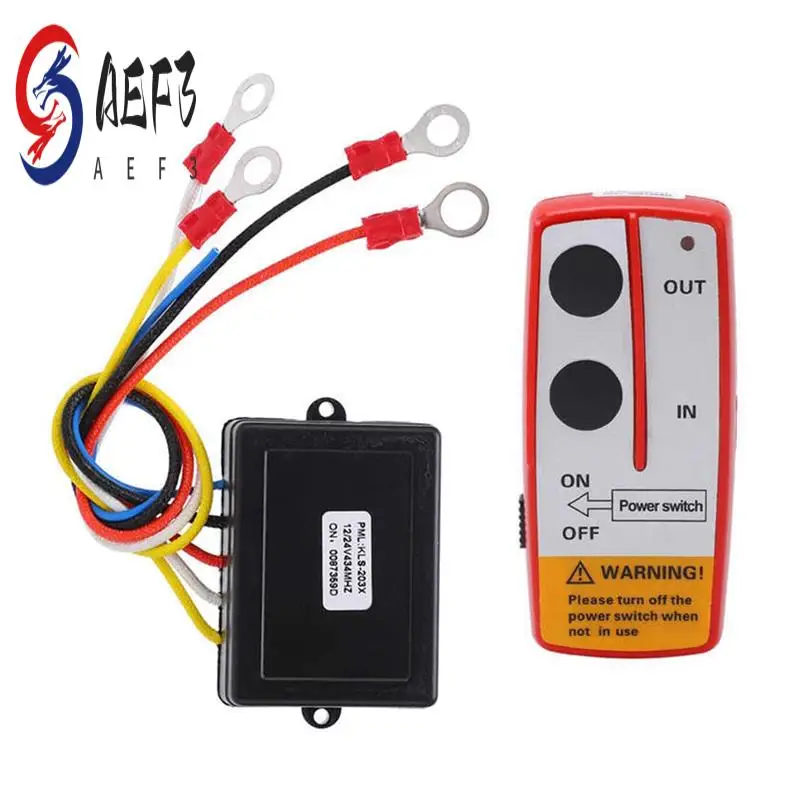 

AEF3-Universal Winch Wireless Remote Control Switch Kit With Receiver For Truck Jeep ATV SUV