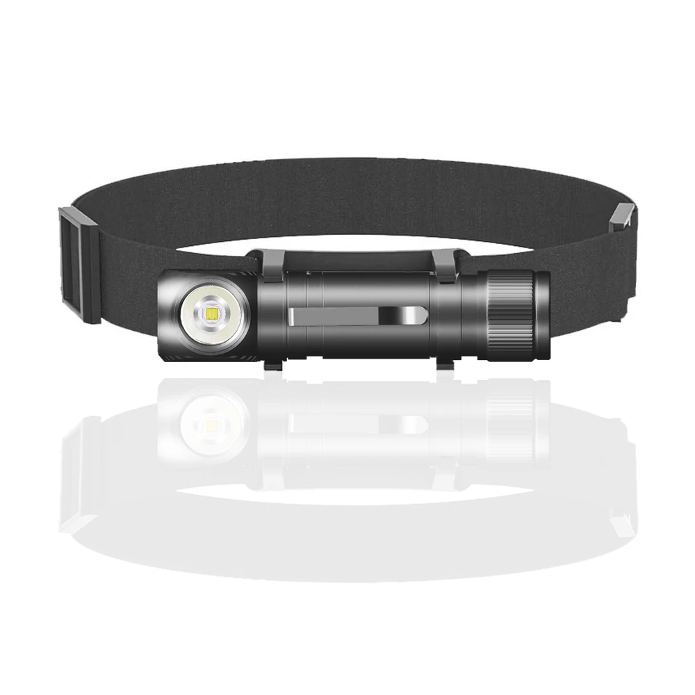 

SOLOLANDOR HD30A LED Headlamp USB Type C Rechargeable 90° Headlight 18650 Flashlight with Indicator Magnet Tail Head Flash Light