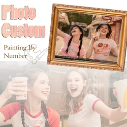 Custom Photo Paint By Numbers Personality Photos on Canvas Handpainted DIY Picture Drawing Coloring by Numbers Home Decoration
