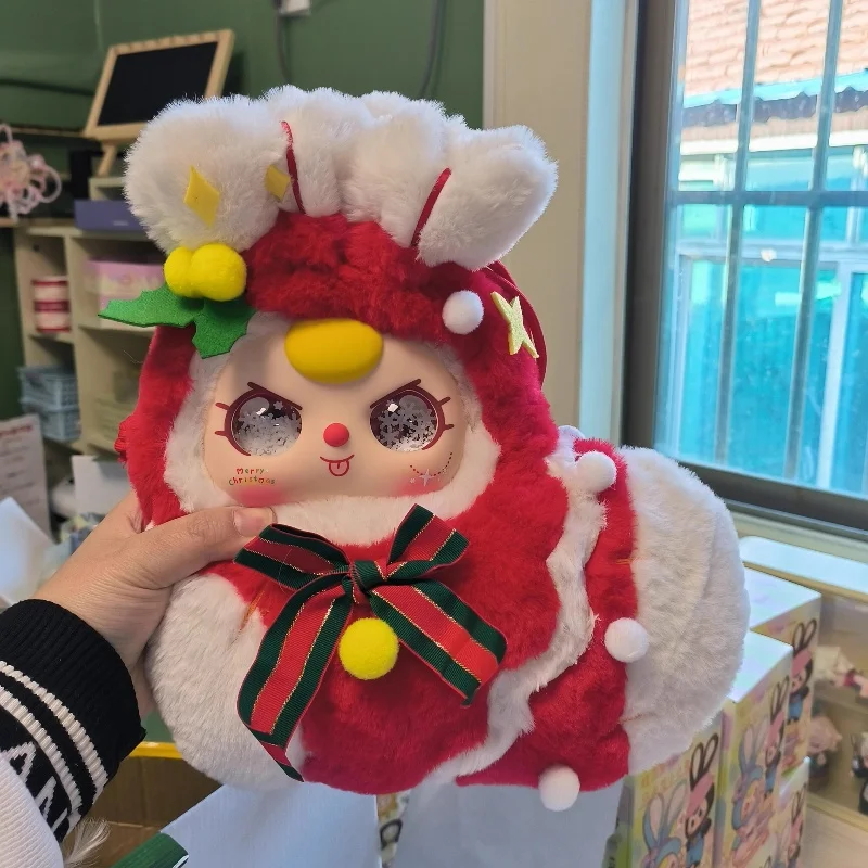 In Stock Baby Three 400% Serise Toys Blind Box Merry Christmas Series Kawaii Dolls Fluffy Toys Mystery Box Cute Birthday  Gifts