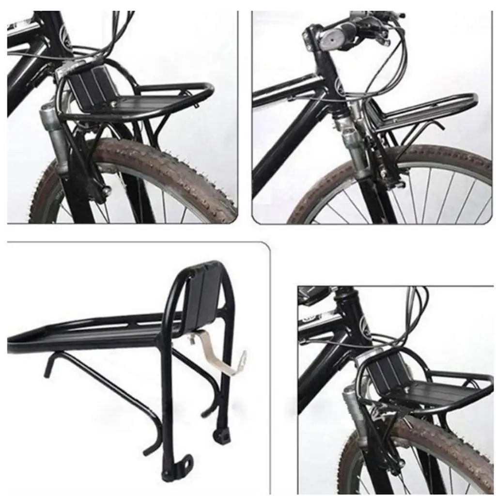 Universal Bike Front Cargo Rack, 15kg Capacidade, Adulto Bikes Suporte, Acessório Ciclo