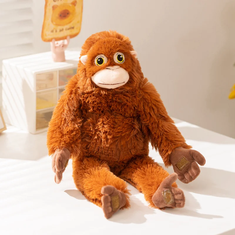 9 inch Cartoon Proboscis Monkey Plush Pillow Toy Cartoon Gorilla Soft Stuffed Doll Kawaii Room Decor Gift for Animal Lover