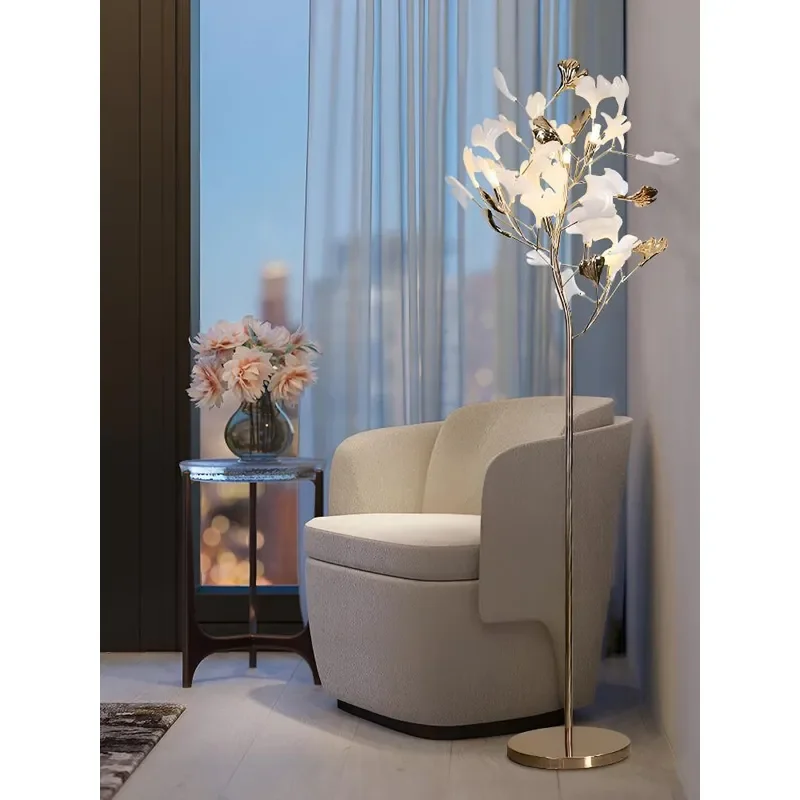 Nordic Cream Style Floor Lamp Modern Art Decor for Living Room Sofa Bedroom Bedside Atmosphere Light 170x60cm Three Color
