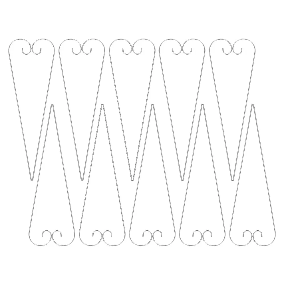 20Pcs Easy Install Iron Shepherd Hooks Outdoor Garden Stakes Plant Label Holders Sign Hangers Lawn Ornament Metal Garden Hook