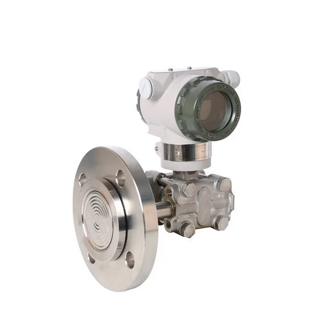 0.1% Accuracy 4-20mA HART Flange Mounted Differential Pressure Transmitter for Liquid Gas Vapor Level Density Flow Rate