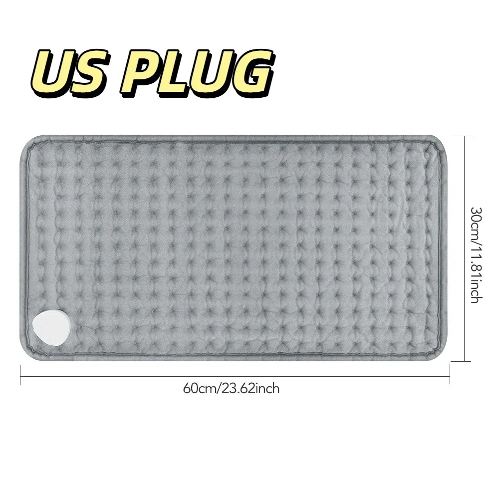 

6-Speed Timing Functions Electric Heating Pad Timed Heating 9 Temperature Levels Heating Cushion Constant Temperature Gray