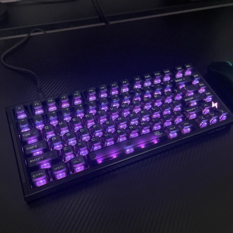 

Проводная клавиатура ATK RS7 V2, эргономичный дизайн, низкая задержка, RGB 8K, аксессуары для ноутбуков, индивидуальная механическая игровая клавиатура для киберспорта