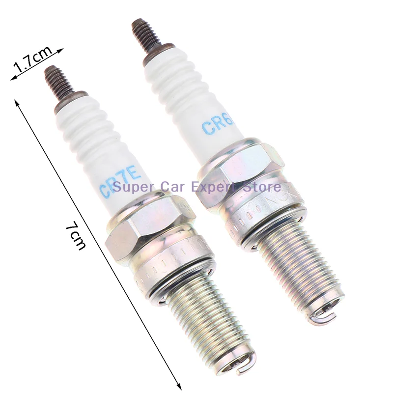 1Pc CB400 GW250 Hornet FZR XJR Bandit ZRX Motorcycle Spark Plug Candle Motorcycle Spark Plug CR6E CR7E CR8E CR9E