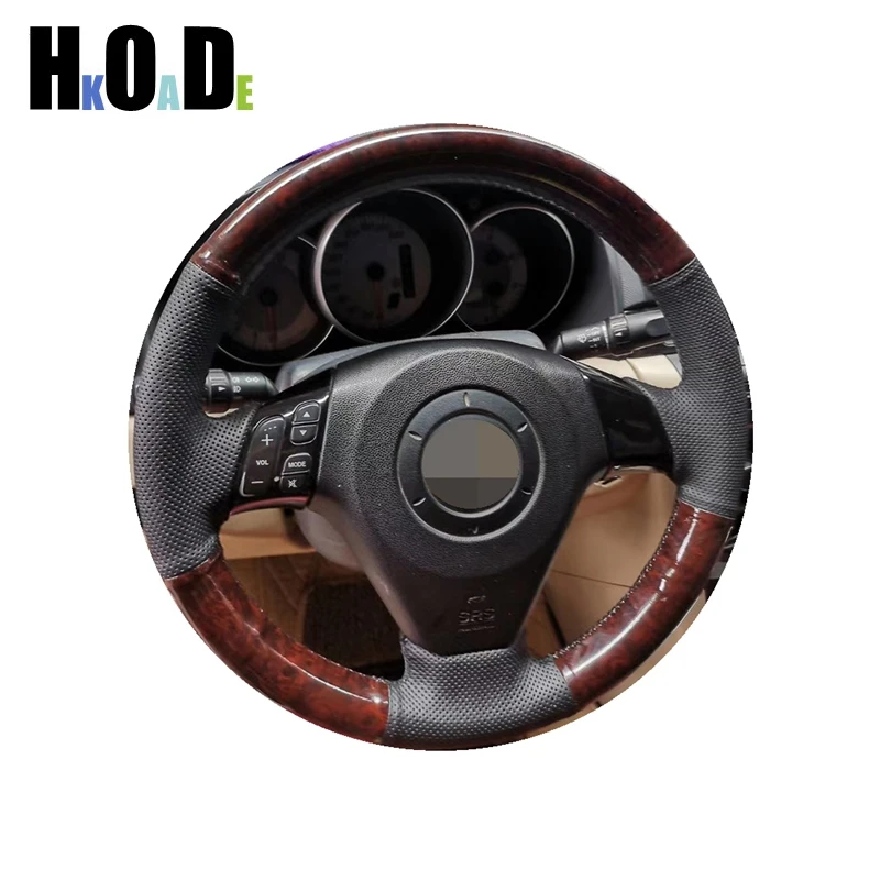 For Mazda 3 Axela 2004 2005 2006 2007 2008 2009 Mazda 5 Mazda 6 Atenza Mazda MPV Hand Sewing Car Steering Wheel Cover