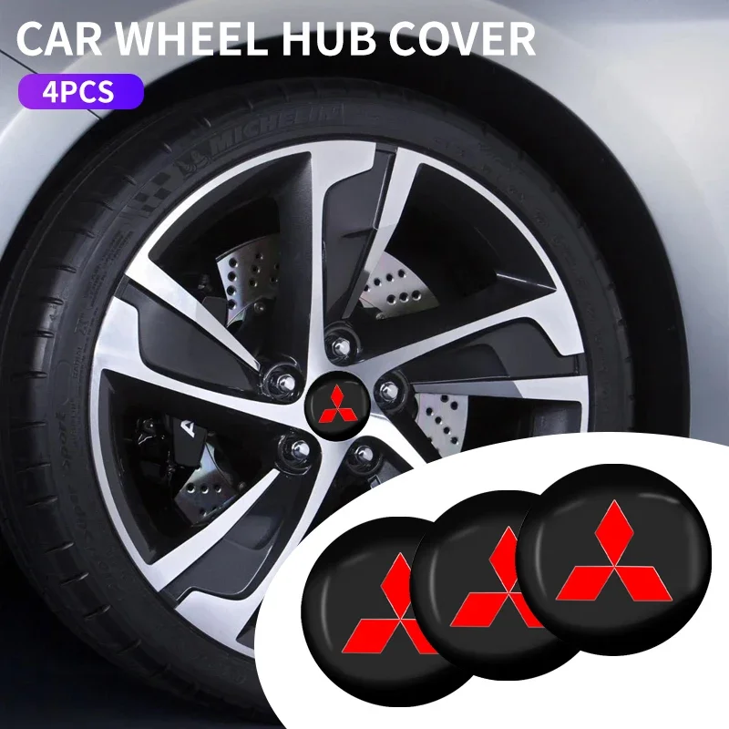 4Pcs 56mm Car Wheel Center Hub Cap Rim Cover For Mitsubishi Subaru Abarth JEEP Fiat Volvo Jaguar Honda MG Nismo TRD Acura
