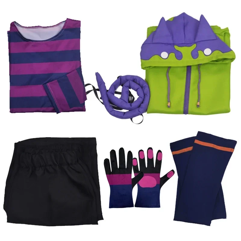 Anime SK8 De Infinity Cosplay Kostuum Chinen Miya Sk Acht Cosplay Halloween Party Cos Outfits Jas Tail Handschoenen 6 Stks/set