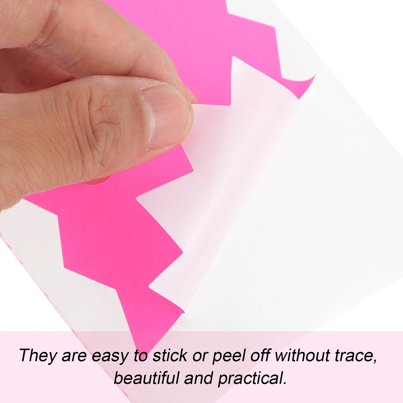 

50 Sheets Fluorescent Stickers Bright DIY Craft Labels Strong Adhesiveness Gift Decoration Easy Stick Peel Clean Surface Folder