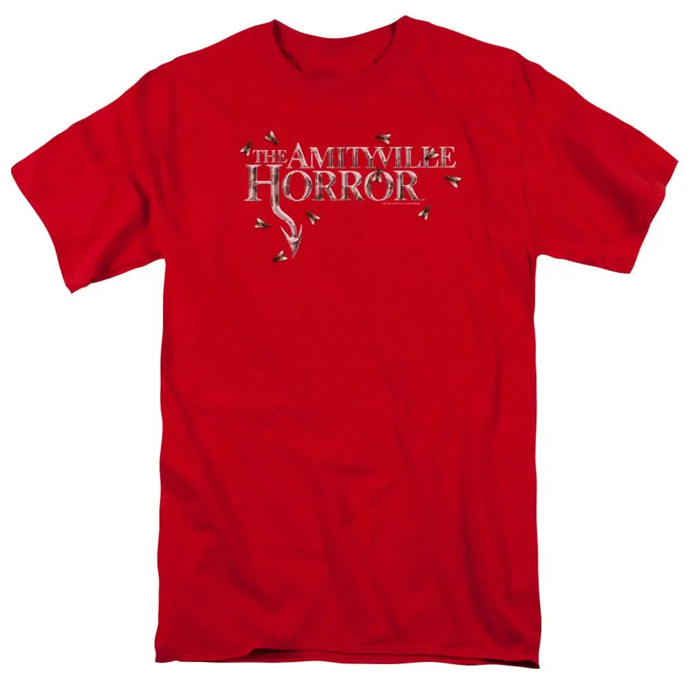 The Amityville Horror Flies Logo Red T Shirt