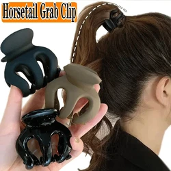 8pcs coda di cavallo fisso artefatto geometria tinta unita Clip forcina Barrettes donna ragazza accessori copricapo artiglio per capelli all'ingrosso