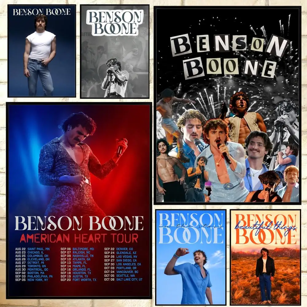 singer B-Benson Boone Poster Versatile HD Waterproof Wall Ar