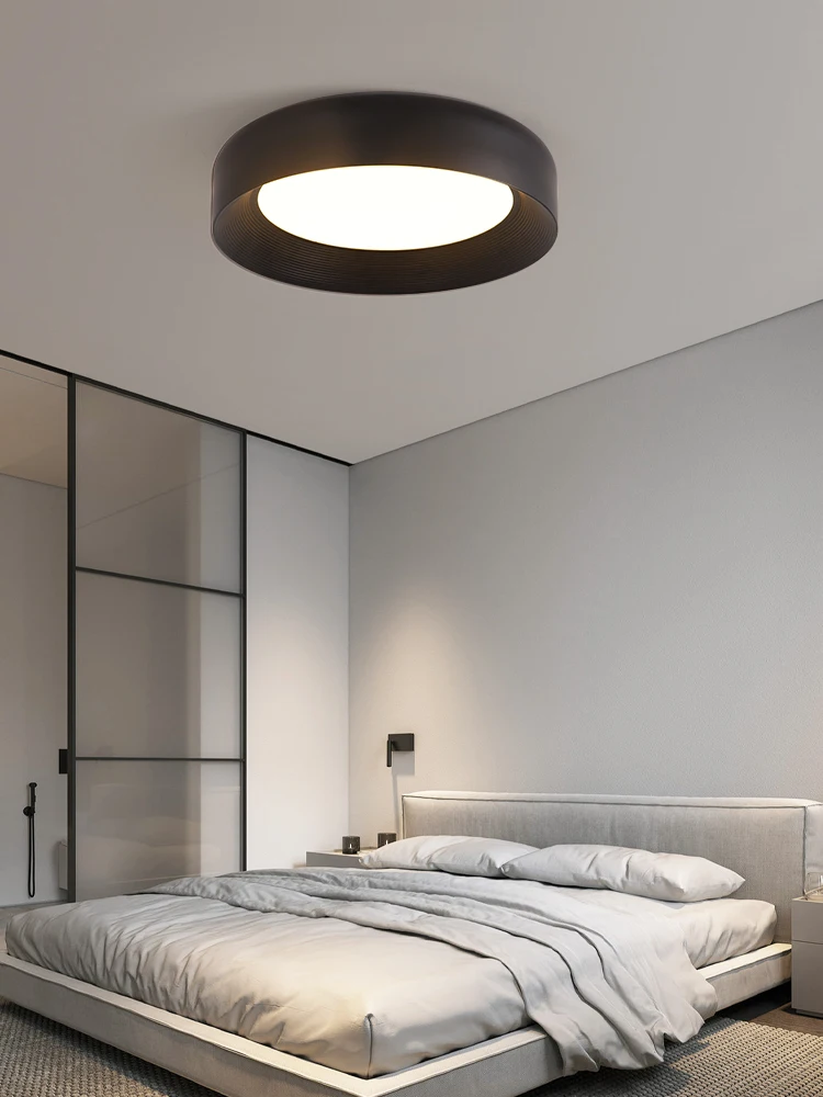 Modern Bedroom Ceiling Light Home Decor Minimalist Creative Master Bedroom Lamps Nordic Circular Study Room LED Lighting Fixture