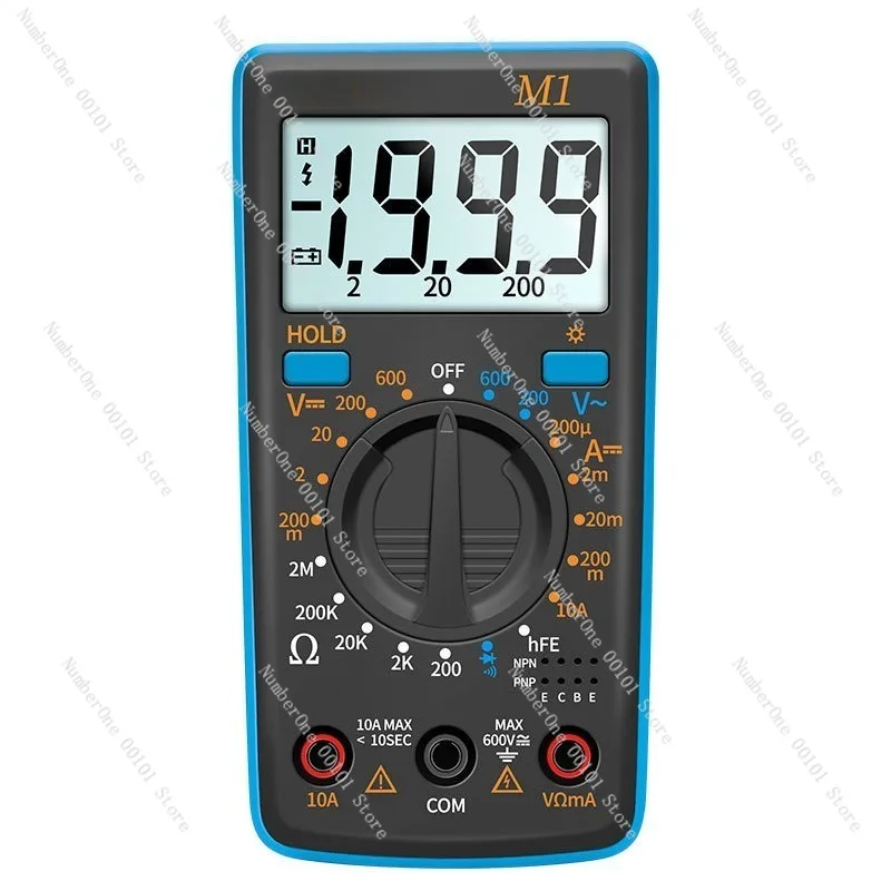 Digital Display High Precision Multimeter Intelligent Portable Electrician Maintenance Detection AC/DC Digital Universal Meter