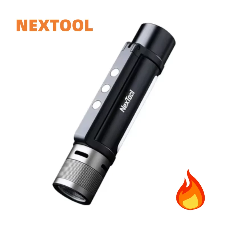 New Nextool flashlight 6-in-1 zoom multifunctional waterproof flashlight for outdoor camping portable sound and light lighting