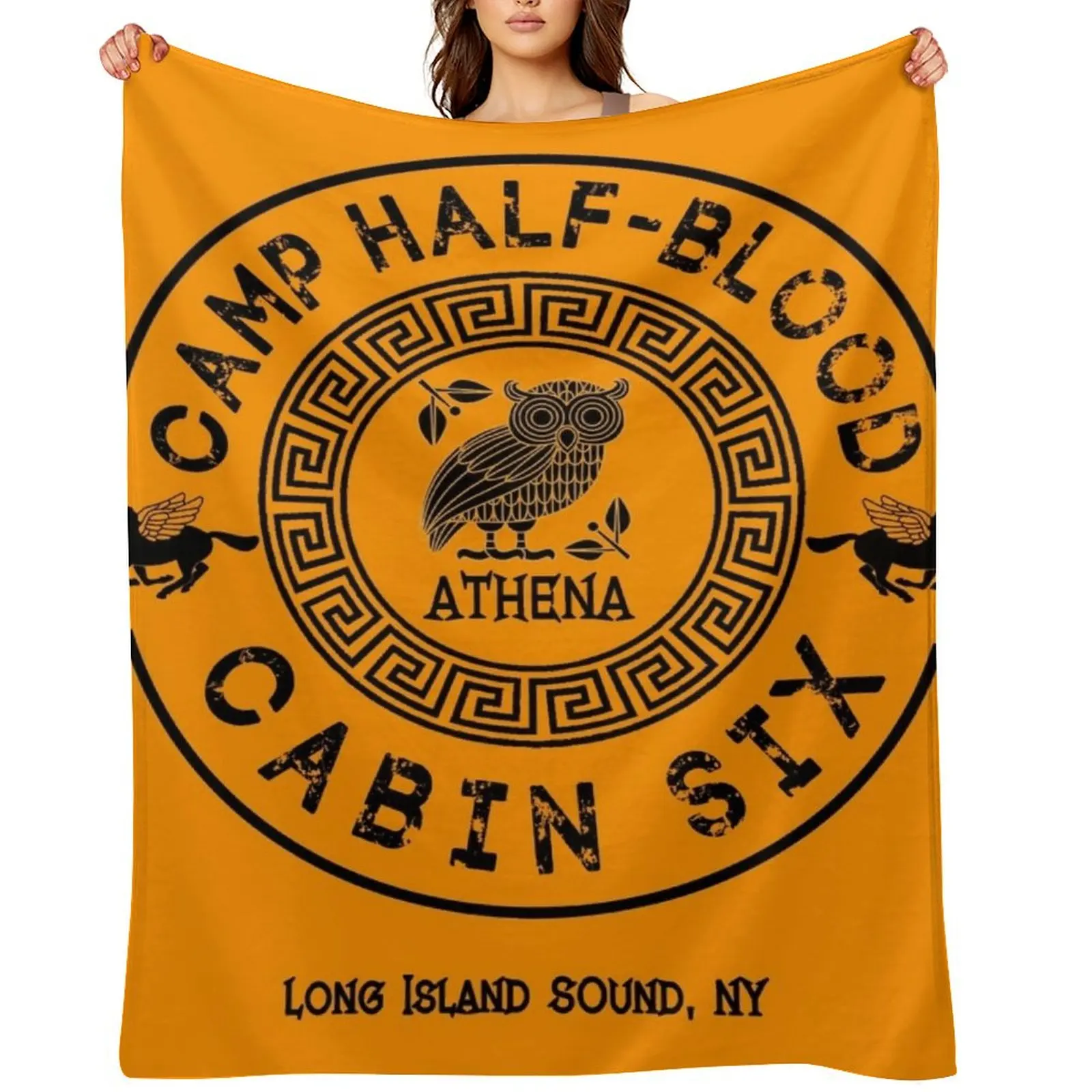 

Cabin Six - Athena - Percy Jackson - Camp Half-Blood Throw Blanket anime Retros Fashion Sofas Picnic Blankets
